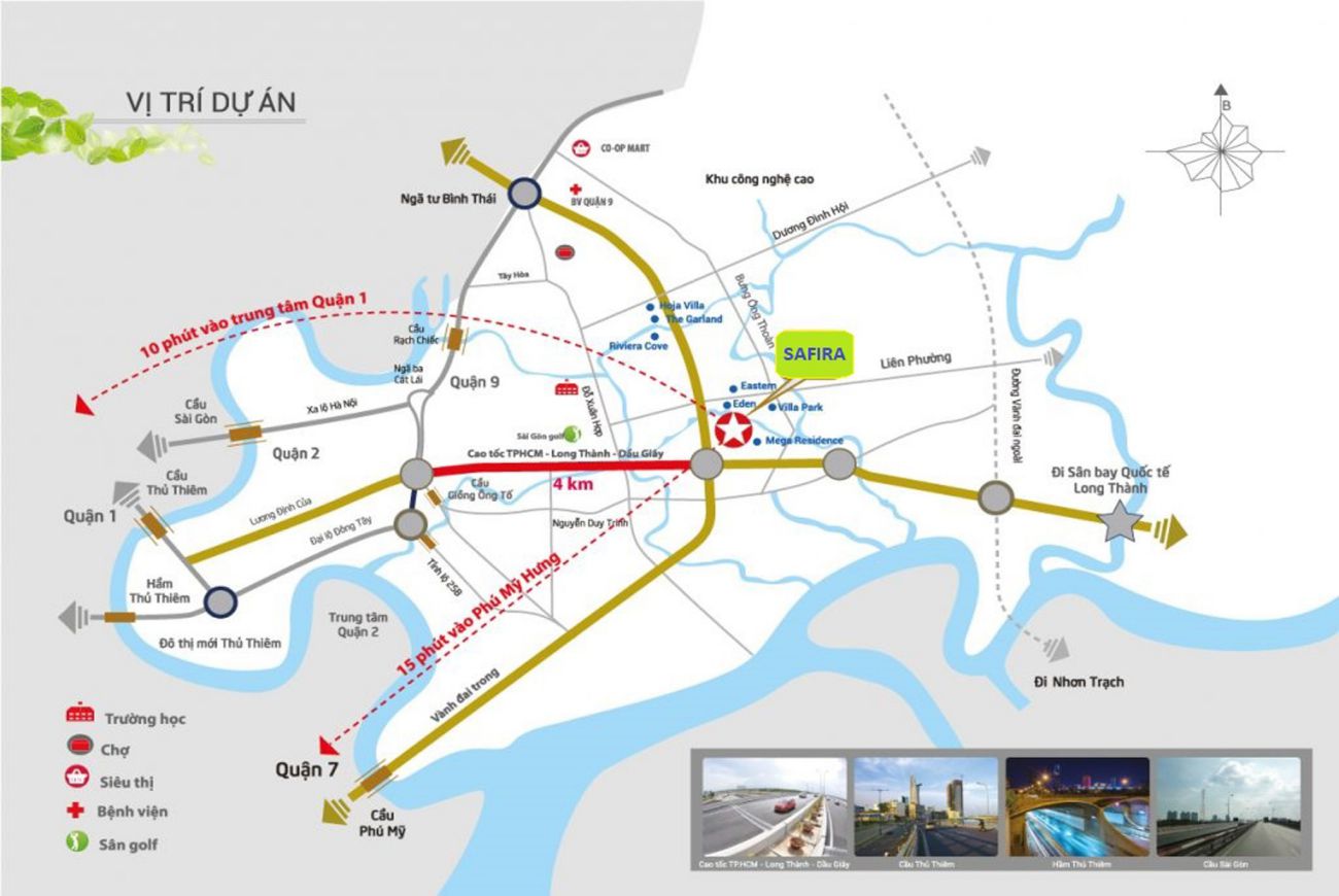 Sapphire Phú Hữu Quận 9 8 Vị trí chiến lược tại Sapphire Phú Hữu Khang Điền