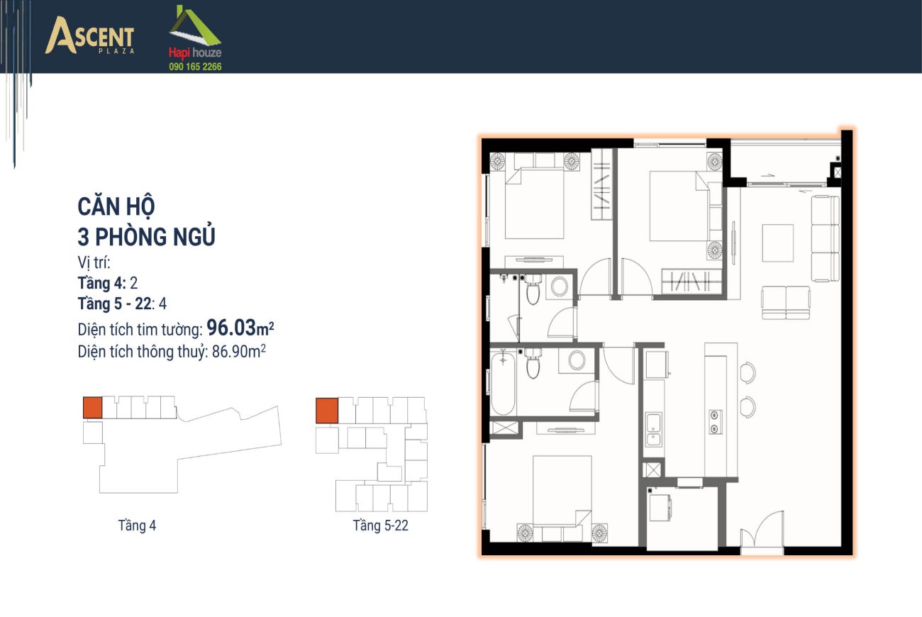 Thiết kế chi tiết Ascent Plaza Bình Thạnh