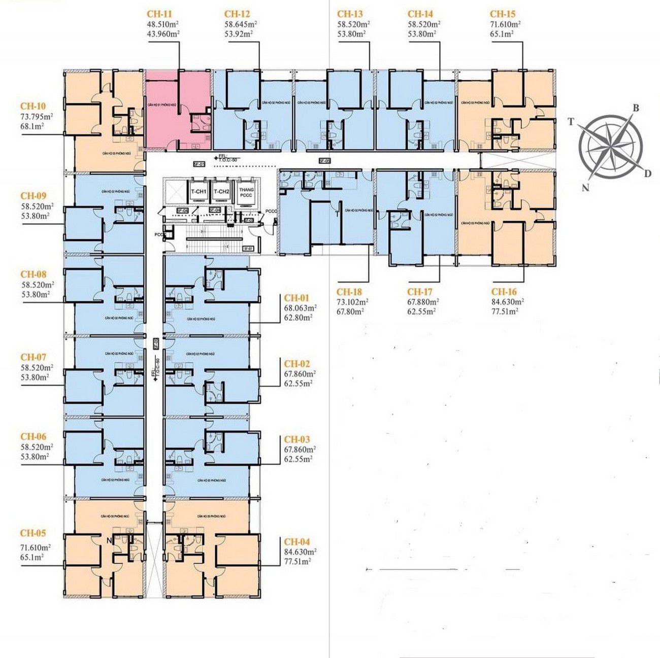 Goldora Plaza Nhà Bè 19 Mặt bằng phân lô của Goldora Plaza Nhà Bè