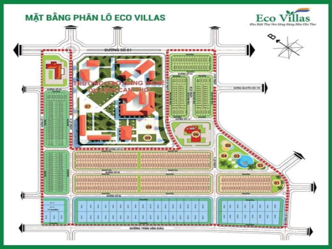 TIỆN ÍCH ĐẲNG CẤP CỦA ECO VILLAS CẦN THƠ