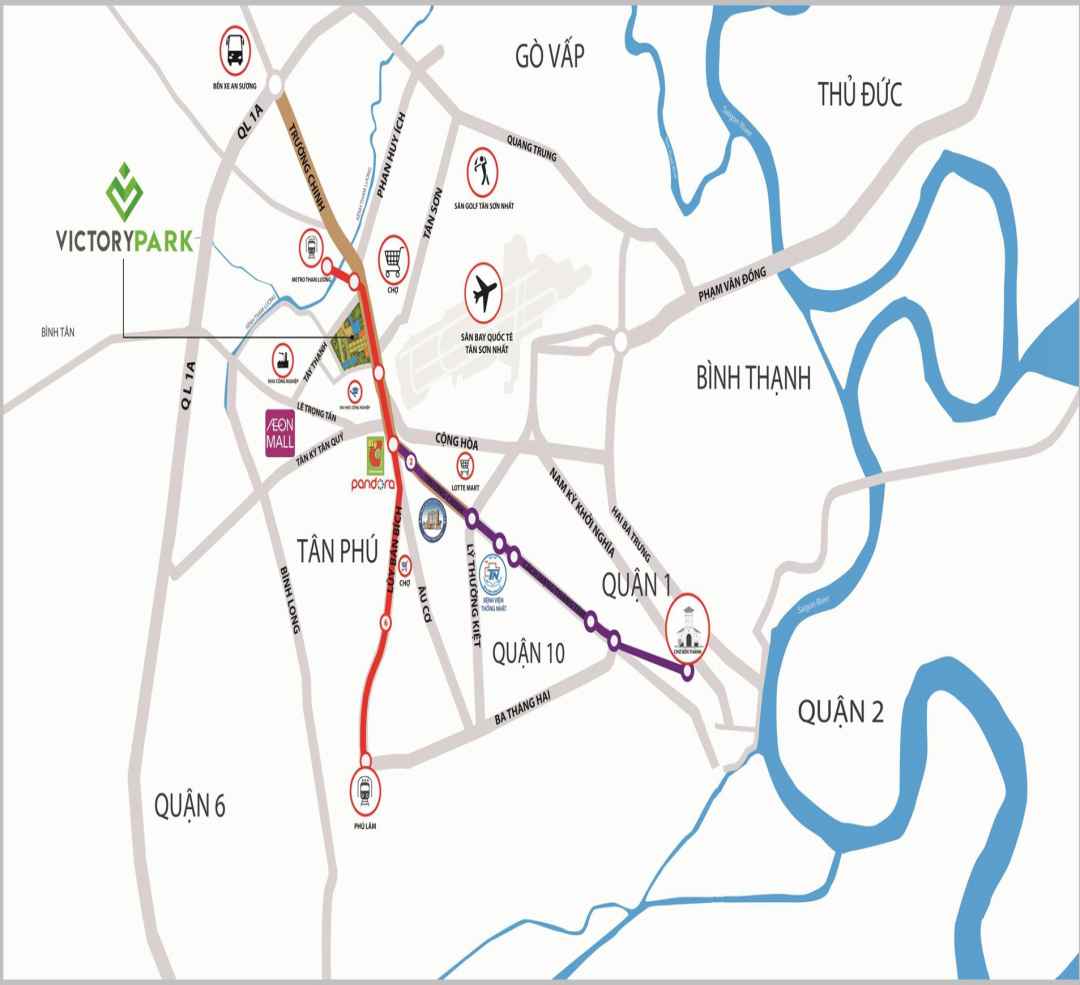 DỰ ÁN VICTORY PARK TRƯỜNG CHINH TÂN PHÚ 5 VỊ TRÍ VICTORY PARK TÂN PHÚ