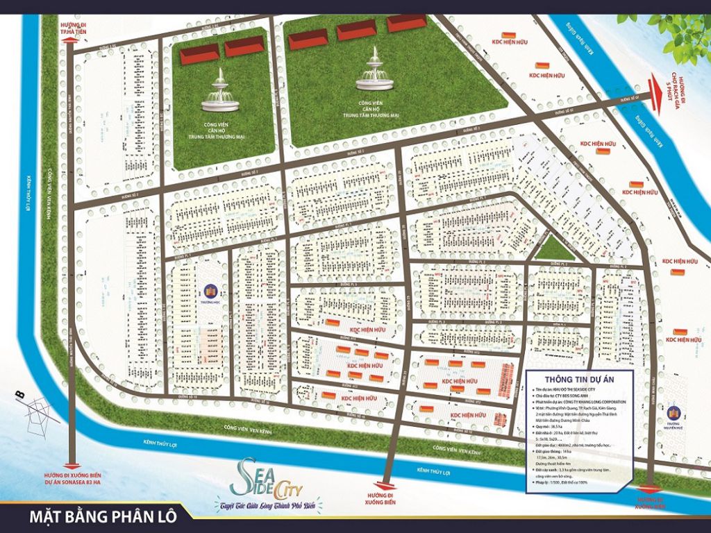 DỰ ÁN SEASIDE CITY RẠCH GIÁ KIÊN GIANG 6 MẶT BẰNG DỰ ÁN SEASIDE CITY KIÊN GIANG