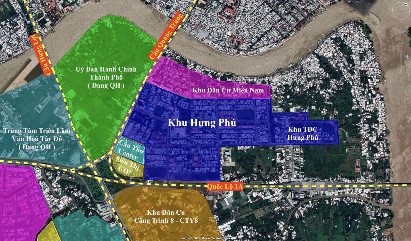 Vị trí Hưng Phú Cần Thơ