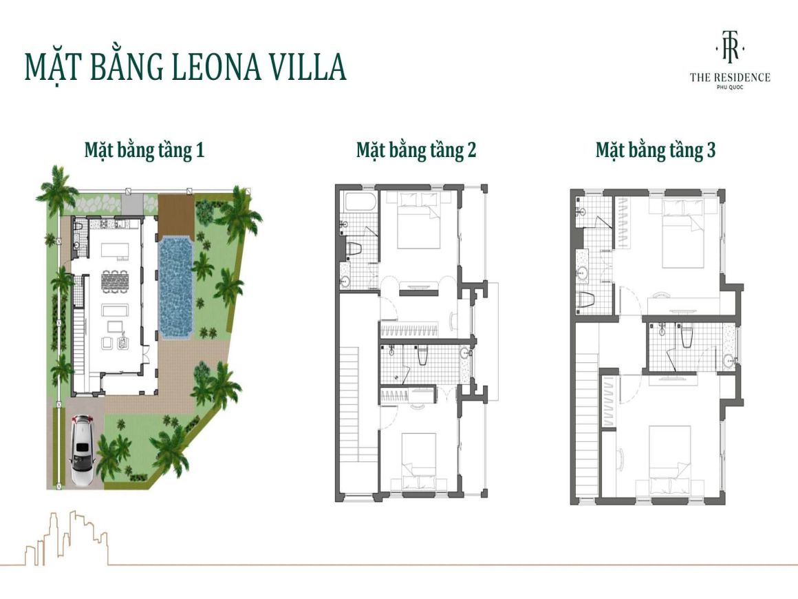 MẶT BẰNG CHI TIẾT THE RESIDENCE PHÚ QUỐC