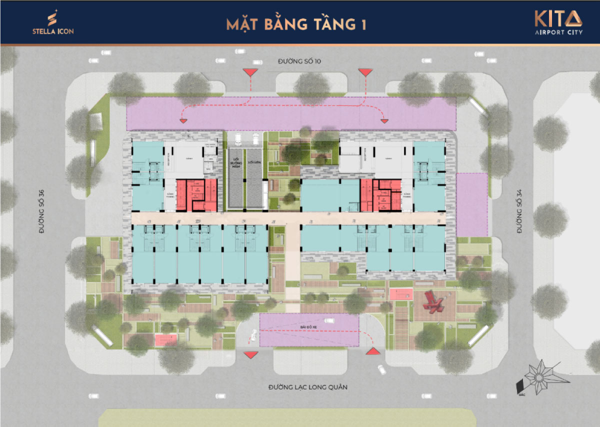 Stella Icon Cần Thơ 31 Mặt bằng tầng của chung cư Stella Icon Cần Thơ