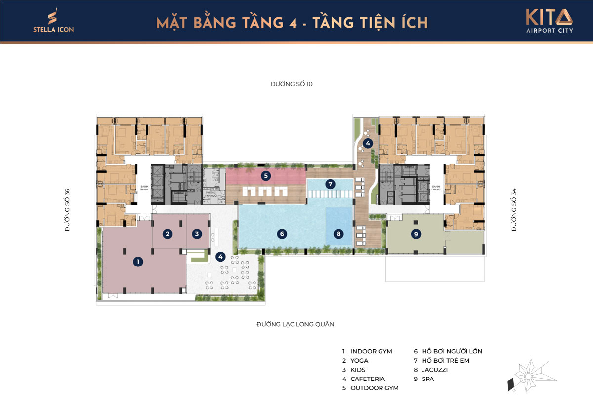 Stella Icon Cần Thơ 33 Mặt bằng tầng của chung cư Stella Icon Cần Thơ