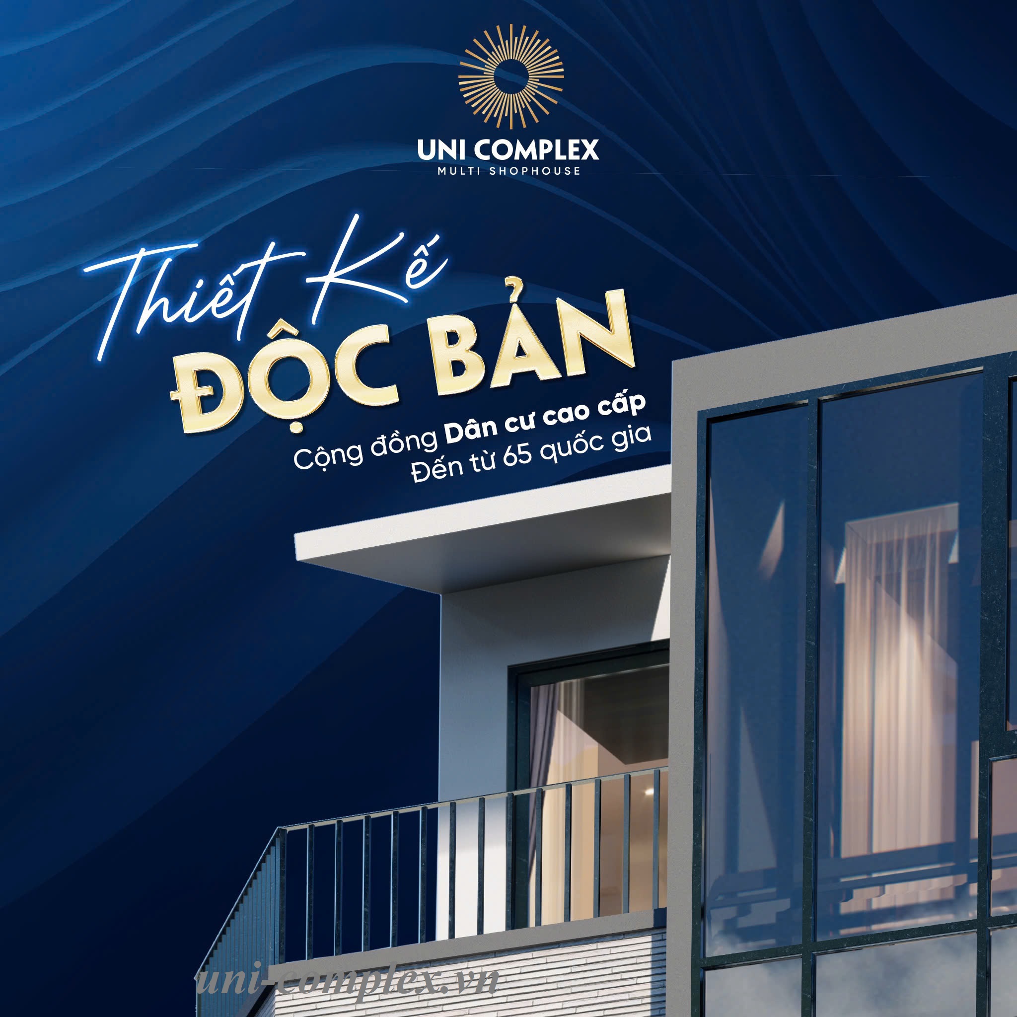 Thiết kế chi tiết của Uni Complex Bình Dương