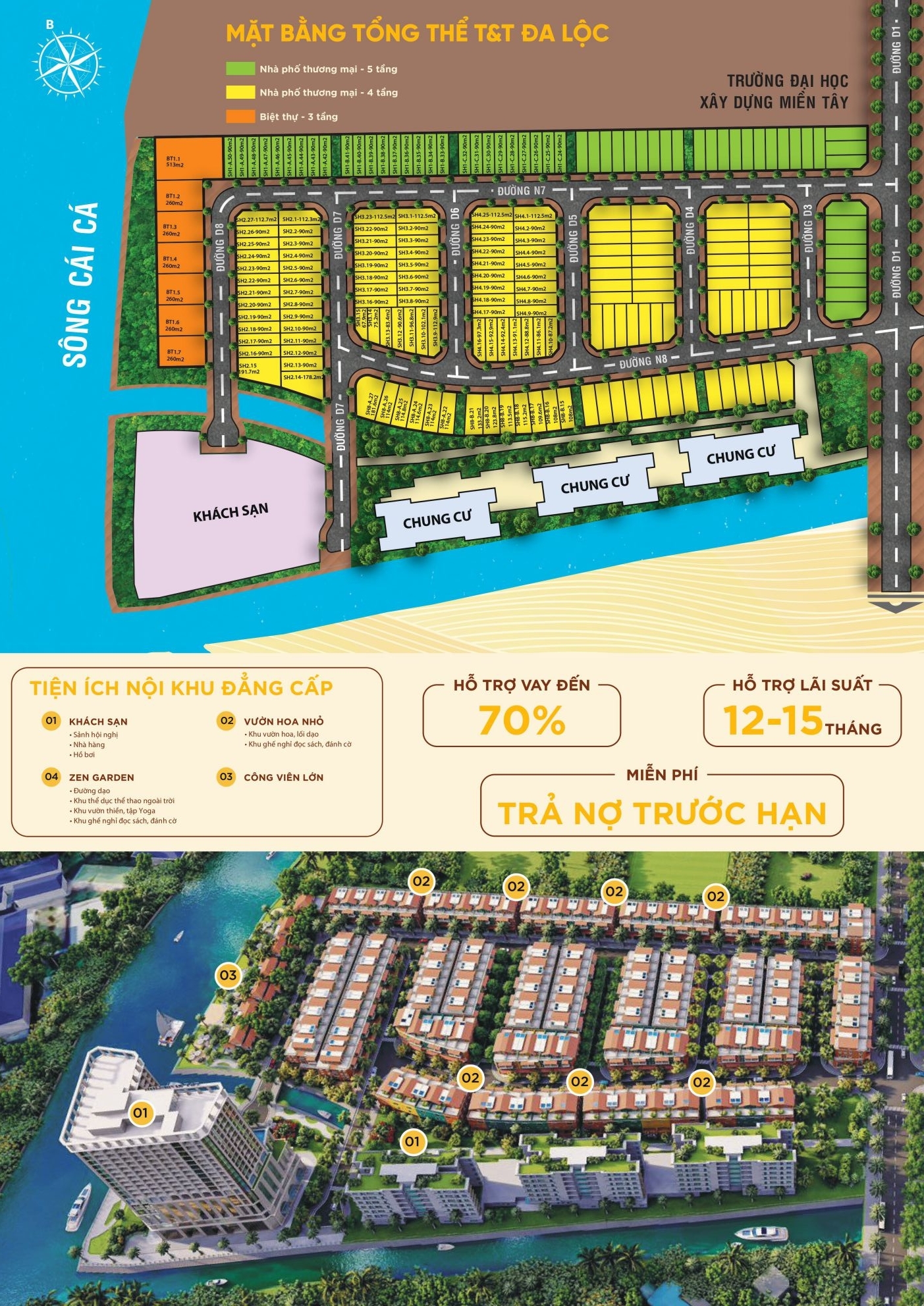 T&T Elite Rivera 64 Mặt Bằng T&T Elite Rivera